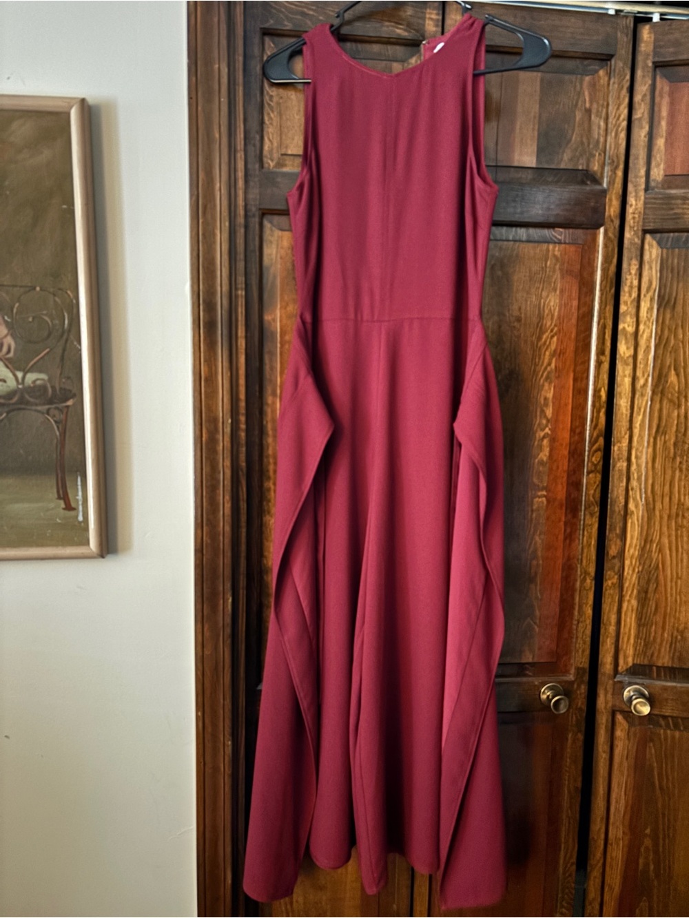 Joie Burgundy Sleeveless Jumpsuit